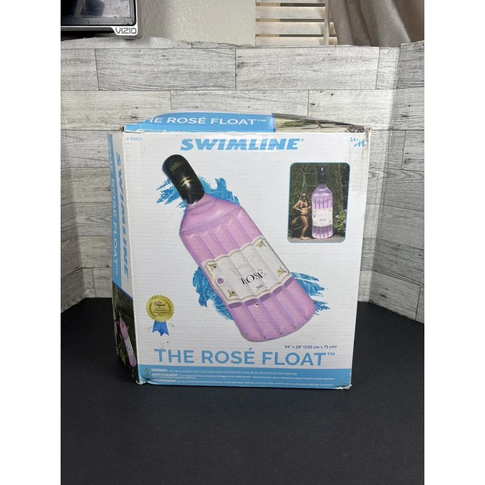 Pool Float Swimline The Rose Bottle‎ Shaped Float New In Sealed Box NEW